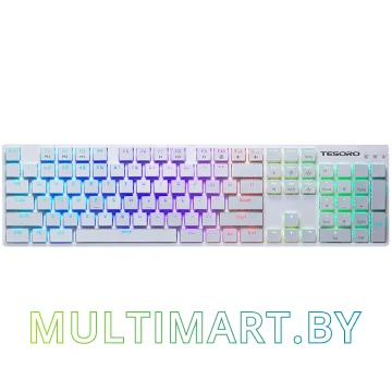 Клавиатура Tesoro Gram Spectrum XS Blue Switch (белый)